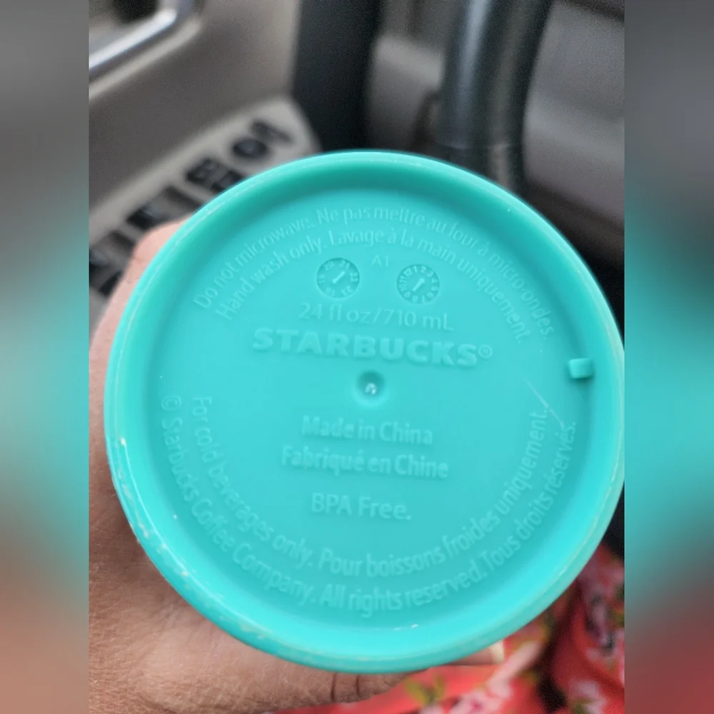 Rare Starbucks Matte Tiffany Green Soft Touch Venti 24oz Tumbler No Straw